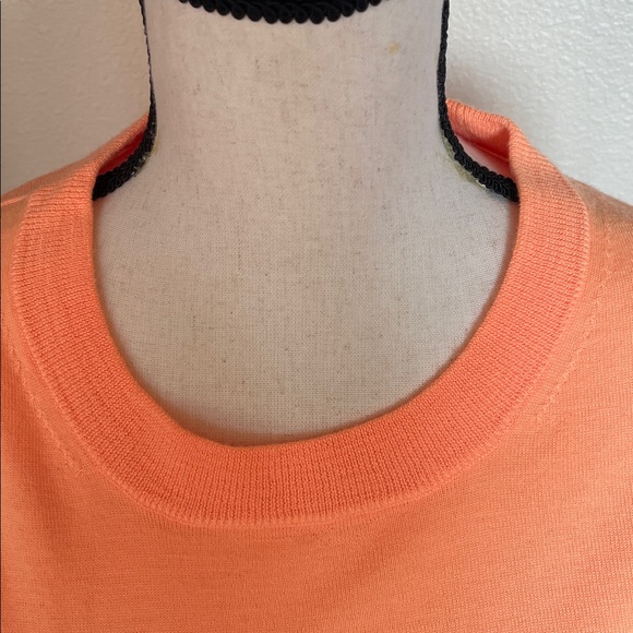 J. Crew Orange Dream Merino Wool Tippi Sweater Size M - Picture 5 of 11